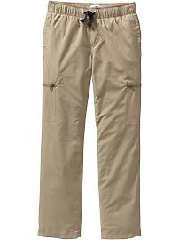 View large product image 3 of 3. Boys Jersey-Lined Cargo Pants