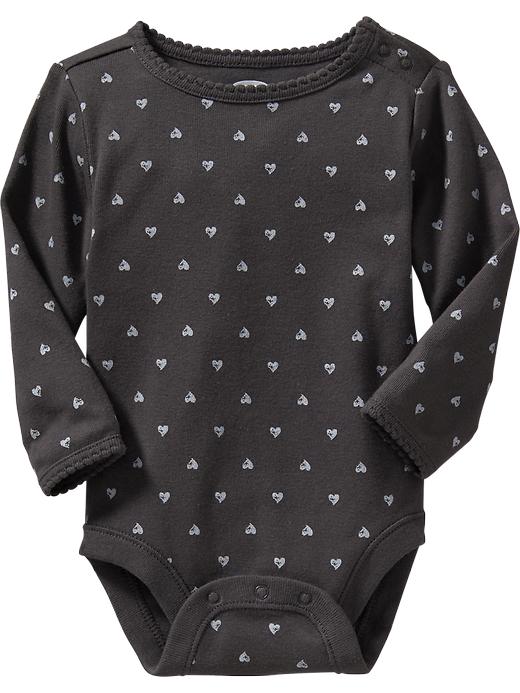 View large product image 1 of 1. Scallop-Trim Bodysuit for Baby