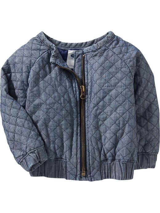 View large product image 1 of 1. Quilted Chambray Jackets for Baby