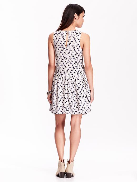 View large product image 2 of 2. Women's Patterned Sleeveless Dresses