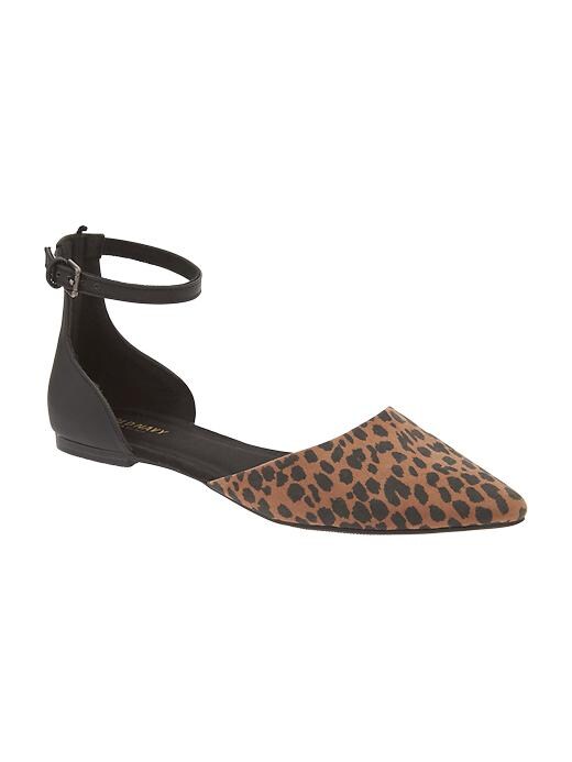 Image number 1 showing, Pointy Ankle-Strap D'Orsay Flats for Women