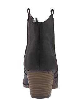 Image number 3 showing, Faux-Leather Ankle Boots