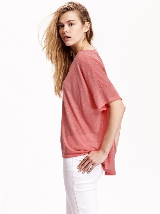 View large product image 2 of 2. Oversized Drop-Shoulder Tee