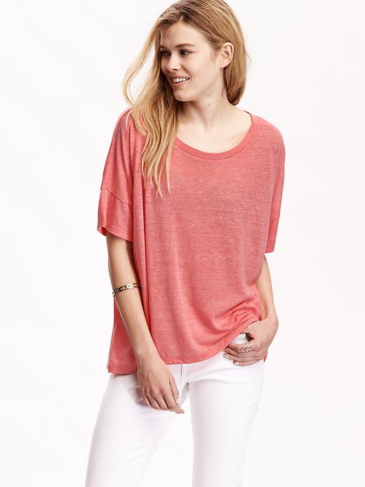 View large product image 1 of 2. Oversized Drop-Shoulder Tee
