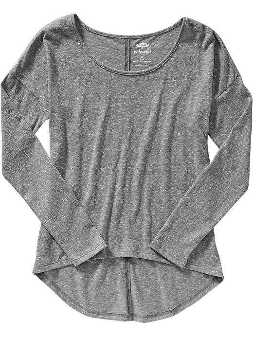 View large product image 1 of 1. Relaxed-Fit Hi-Lo Tees for Girls