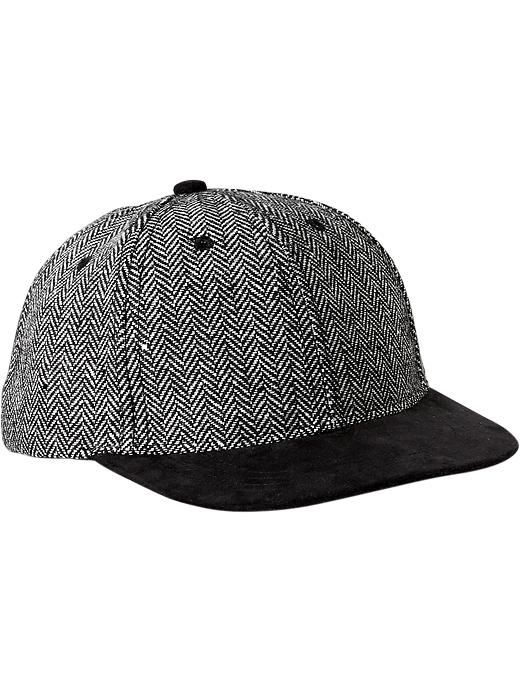 View large product image 1 of 1. Boys Herringbone Baseball Caps
