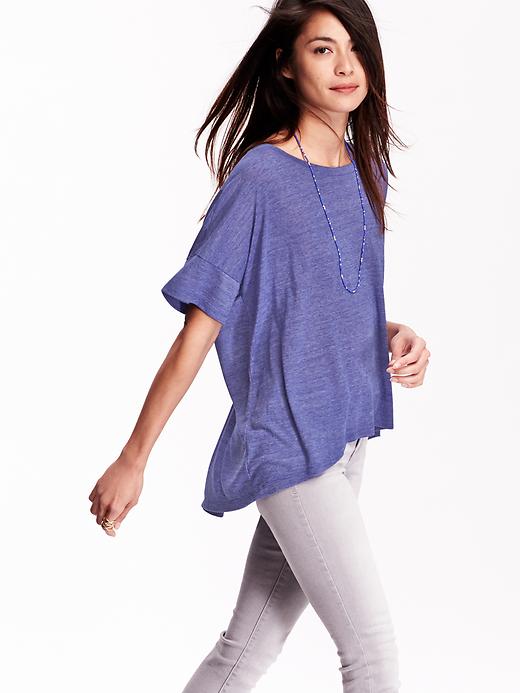 View large product image 1 of 1. Oversized Drop-Shoulder Tee