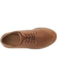 View large product image 4 of 5. Girls Faux-Leather Oxfords