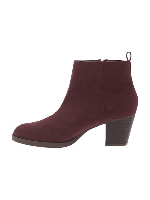 Image number 2 showing, Faux-Suede Zip Ankle Boots