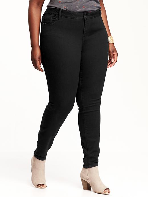 View large product image 1 of 2. Women's Plus High-Rise Rockstar Skinny Jeans