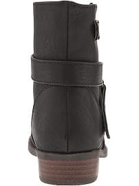View large product image 3 of 5. Girls Faux-Leather Moto Boots