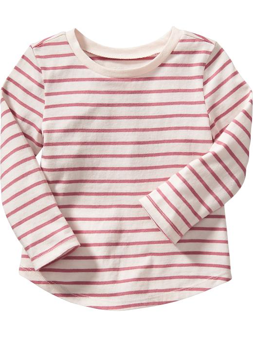 View large product image 1 of 1. Rounded-Hem Long-Sleeve Tee for Toddler