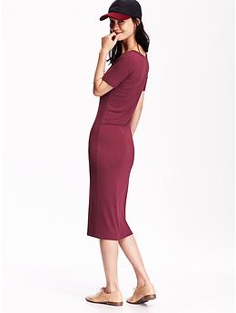 View large product image 2 of 2. Jersey Midi Dress