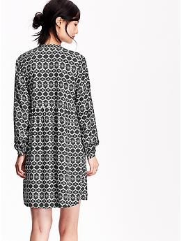View large product image 2 of 2. Patterned Swing Dress