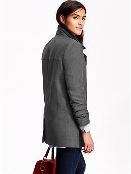 View large product image 2 of 2. Long Classic Pea Coat