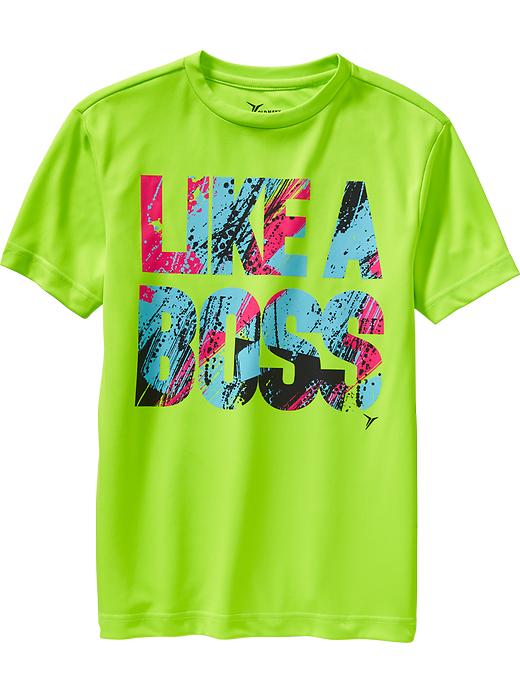 View large product image 1 of 1. Boys Go-Dry Graphic Tee