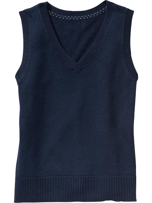 View large product image 1 of 1. Girls Uniform Sweater Vests