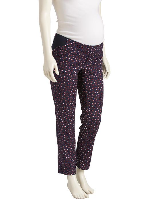 View large product image 1 of 1. Maternity Side-Panel Pixie Ankle Pants