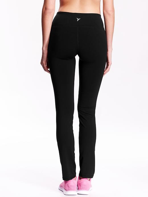 View large product image 2 of 2. Mid-Rise Straight Compression Pants for Women