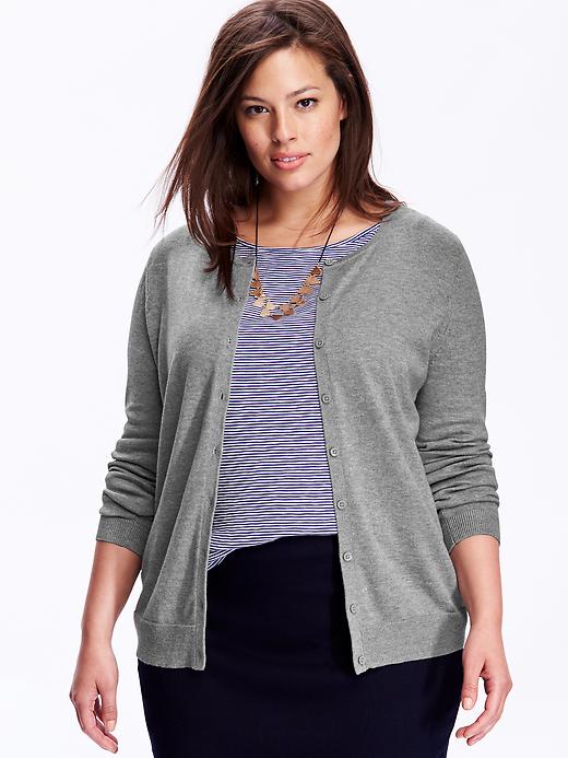 View large product image 1 of 1. Women's Plus Classic Cardigans