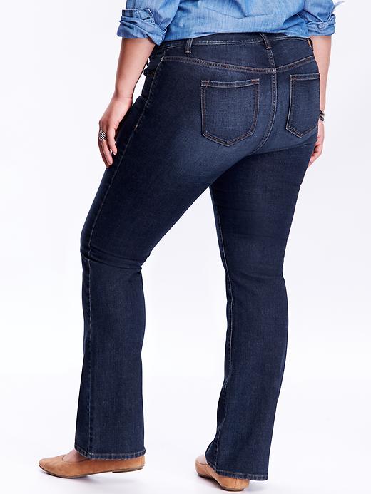 View large product image 2 of 2. Universal Mid-Rise Plus-Size Boot-Cut Jeans