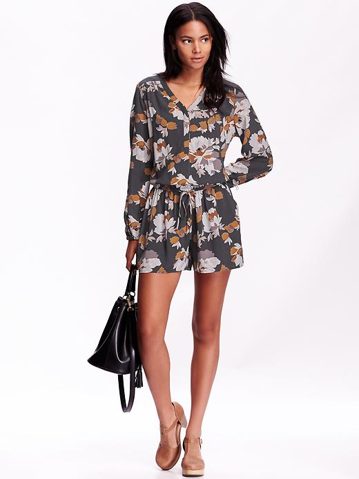 View large product image 1 of 2. Women's Floral Rompers