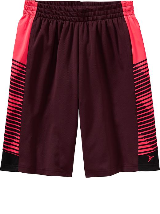 View large product image 1 of 1. Boys Go-Dry Mesh-Panel Shorts