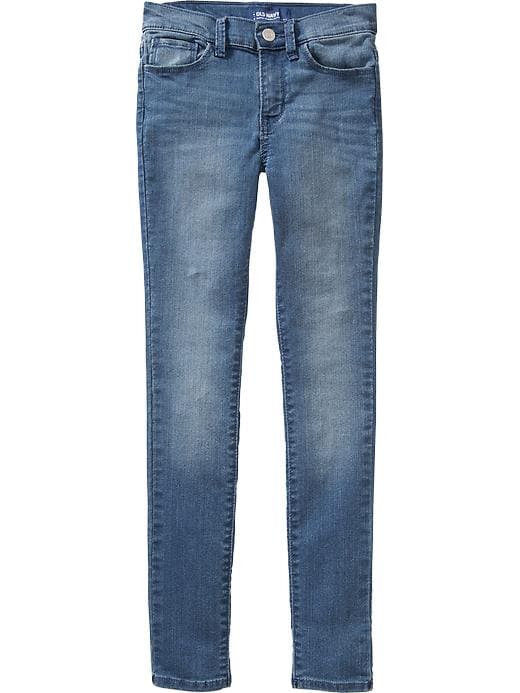 View large product image 1 of 2. Girls High-Rise Super Skinny Jeans