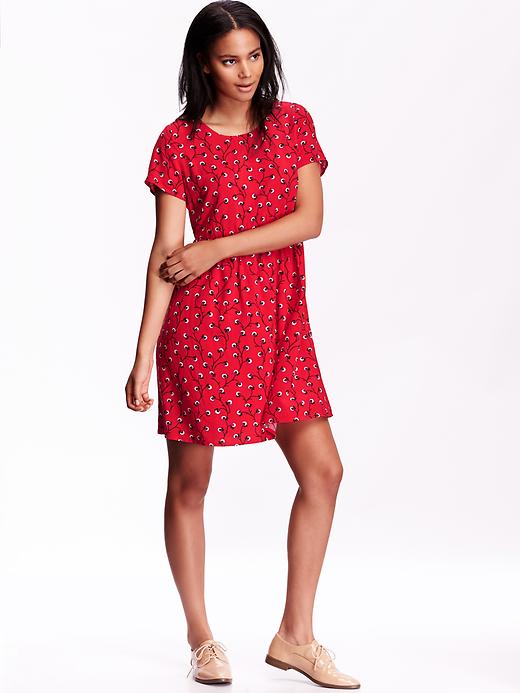 View large product image 1 of 1. Women's Printed Swing Dresses