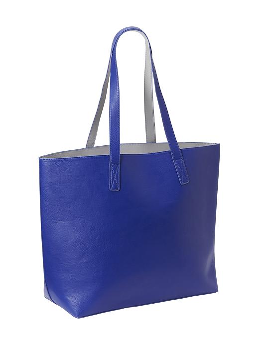 View large product image 1 of 2. Reversible Faux-Leather Tote for Women