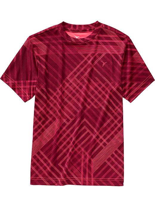View large product image 1 of 1. Boys Go-Dry Patterned Tee