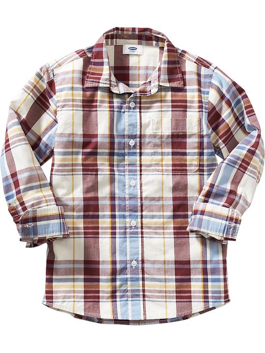 View large product image 1 of 1. Boys Plaid Shirt