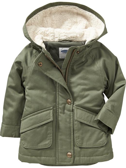 View large product image 1 of 1. Hooded Twill Jackets for Baby