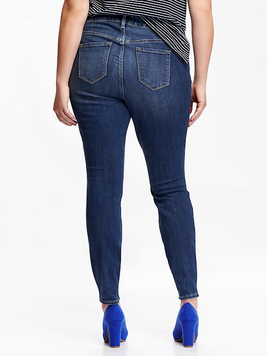 View large product image 2 of 2. Women's Plus Mid-Rise Rockstar Jeans