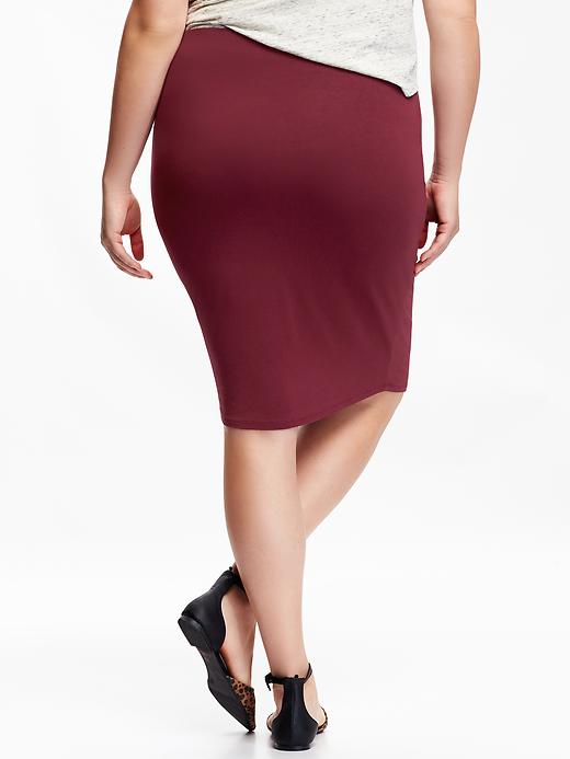 View large product image 2 of 2. Women'S Plus Knit Pencil Skirts