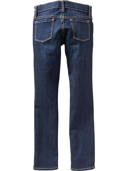 View large product image 2 of 3. Dark-Wash Skinny Jeans for Girls