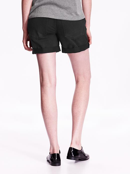 View large product image 2 of 2. Women's Boyfriend Cuffed Denim Shorts