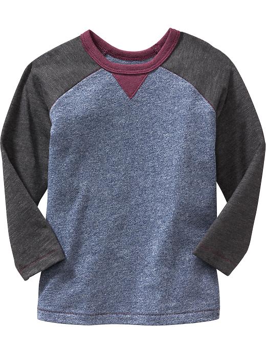 View large product image 1 of 1. Color-Block Raglan-Sleeve Tee for Toddler