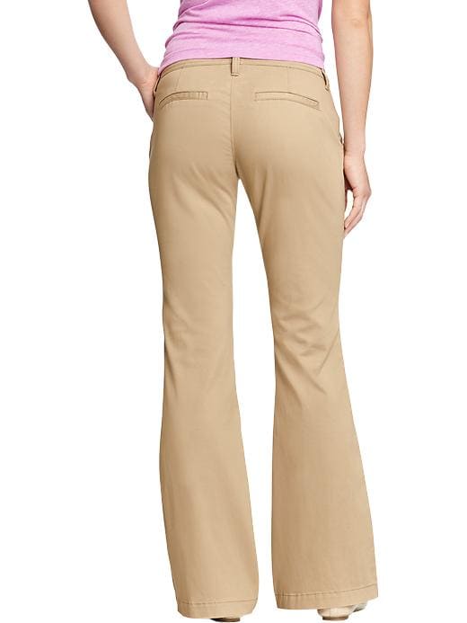 View large product image 2 of 2. Flared Khakis for Women