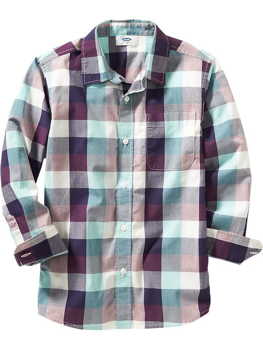 View large product image 1 of 1. Boys Plaid Shirt