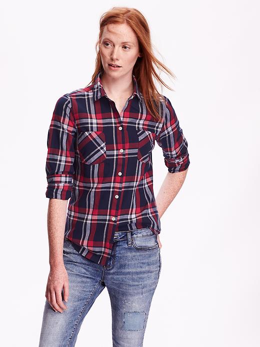 View large product image 1 of 1. Classic Plaid Flannel Shirt