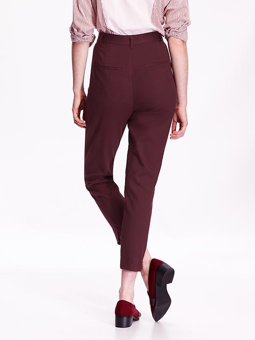 View large product image 2 of 2. High-Rise Twill Pants