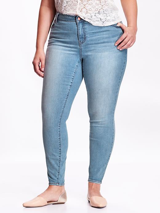 View large product image 1 of 2. Women's Plus The Rockstar High-Rise Skinny Jeans