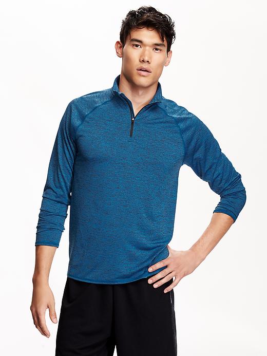 View large product image 1 of 2. Men's Go-Dry 1/4-Zip Pullover
