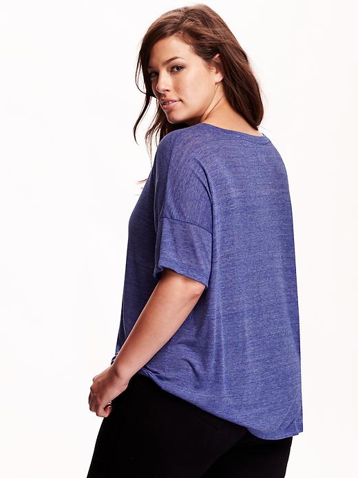 View large product image 2 of 2. Oversized Plus-Size Tee