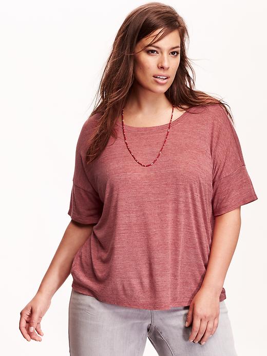 View large product image 1 of 1. Oversized Plus-Size Tee