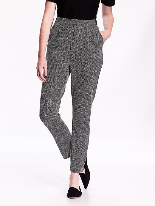 View large product image 1 of 2. High-Rise Boucle Pants