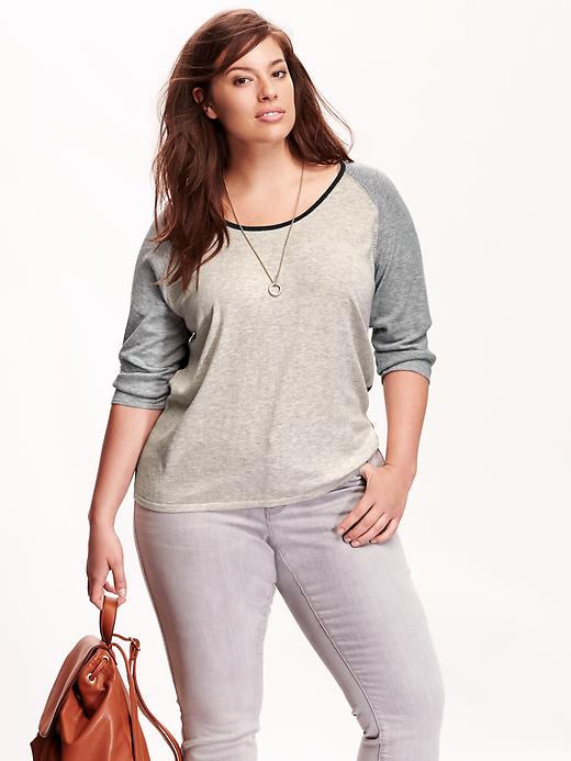 View large product image 1 of 2. Women's Plus Colorblock Sweaters