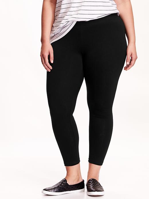 View large product image 1 of 2. Women's Plus Jersey Leggings