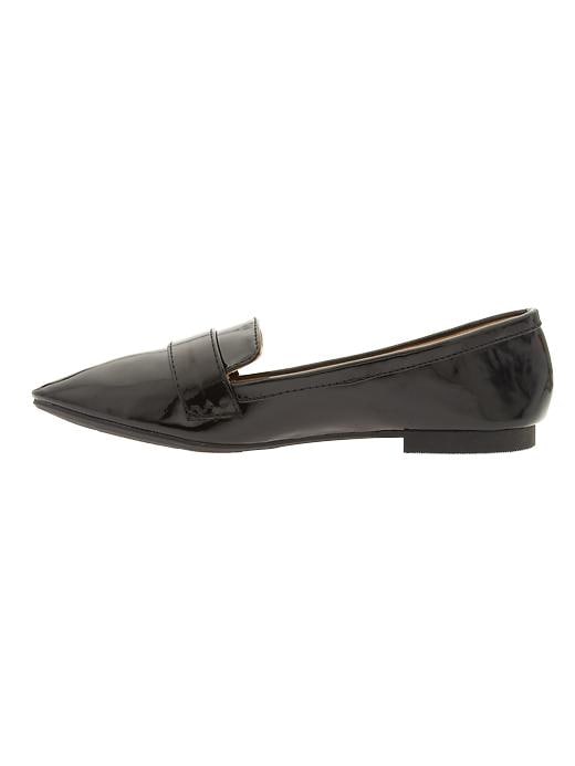 Image number 2 showing, Faux-Patent Leather Loafers